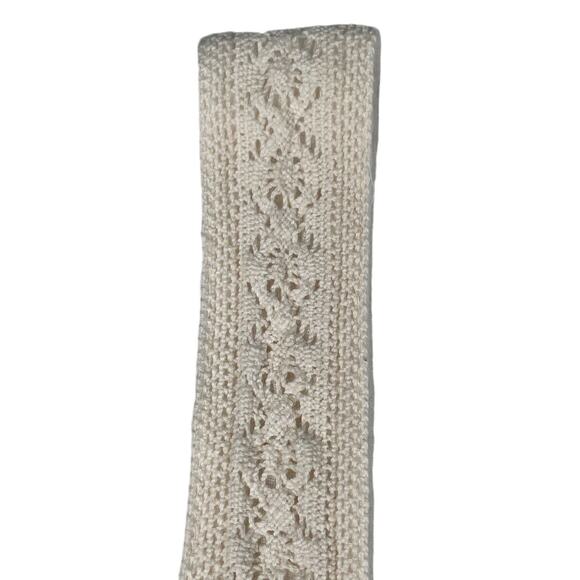 UpWest Plisse White Crochet Lace Detail Soft 100% Organic Cotton Maxi Dress M - Picture 9 of 16